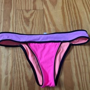 Victoria’s Secret color block Brazilian cut bottom